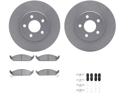 Kit de pastillas de freno y rotor Dynamic Friction 61637CFJD para Dodge Stratus 1995-2000 Foto 1 de 2