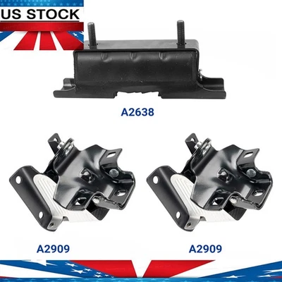 3Pcs Engine Motor & Transmission Mount for Chevy Silverado 1500 99-07 GMC Yukon - Image 1 of 4
