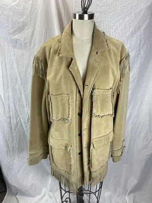 Coat Men's tan suede western jacket by scully  size 48 and size 44 - Image 1 of 4