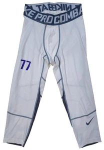 Nike Pro Combat Pants Herren Weiß Kompression Trainingshose Größe M Taille 28 Zoll - Bild 1 von 7
