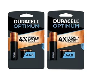 Pilas alcalinas Duracell Optimum AA - Paquete de 8 x2 16 en total envío gratuito - Imagen 1 de 1