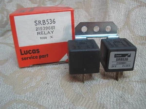 NOS LUCAS DOUBLE 24 Volt 2x20 Amper RELAY FOG SPOT LAMPS # SRB536 / 21939661 - Picture 1 of 2