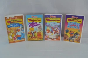The New Adventures of Winnie the Pooh 4 VHS Bundle Cassette Video Tape Lot - Picture 1 of 6