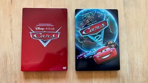 Disney CARS 1 and CARS 2 STEELBOOK Case Only - NO MOVIE NO DISC - Picture 1 of 3
