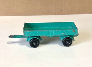 Lesney Matchbox Series Mercedes Teal Trailer No.2 1968 Made in United Kingdom - Picture 1 of 6