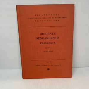 Diogenis Oenoandensis Fragmenta by C. W. Chilton (Hardcover Book) Health - Picture 1 of 9