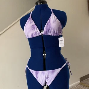 Lavender Cloud String Bikini Windsor Two Piece Sexy Summer Swimwear Swimsuit Set - Picture 1 of 7