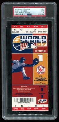 Полный билет 2007 World Series Game 1 Red Sox Rockies PSA 9 как новый Fenway Park - Изображение 1 из 2