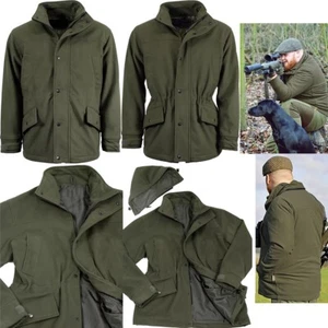GAME Mens Long Sleeve Waterproof Trekker Jacket Detachable Hood Pocket Zip Coat - Picture 1 of 9
