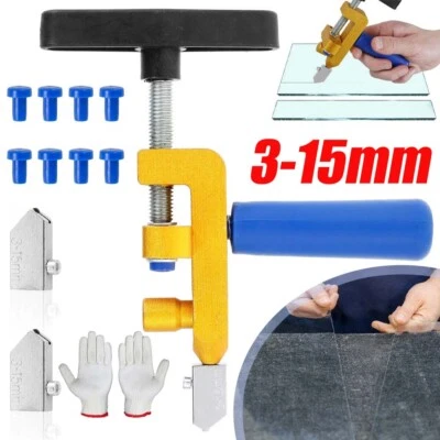 2 in 1 Glasschneider Glas Schneider Schneidwerkzeug Glasschneider für Spiegel - Bild 1 von 4