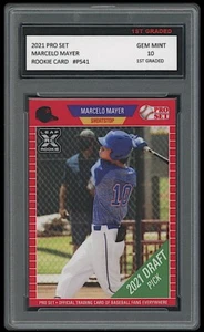 JUEGO PROFESIONAL MARCELO MAYER 2021 (HOJA) 10 TARJETAS DE NOVATO DE PRIMER GRADO RADIOCONTROL #PS41 RED SOX - Imagen 1 de 1