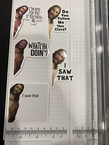Jesus meme sticker I Saw That Lot Phone Laptop Water Bottle Vinyl Decal - Picture 1 of 6