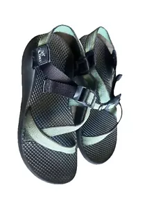 Chaco Sandals Green Black Women’s 8, Vibram Sole, Durable & Lightweight Strappy - Picture 1 of 21