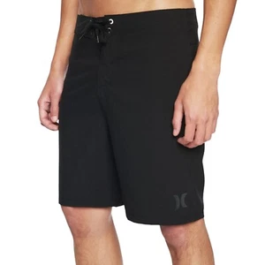Hurley Uomo One & Only Board Shorts Tg 38 – Costume da bagno nero 20” Nuovo con etichette - Foto 1 di 23