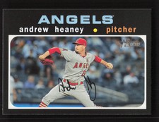 2020 Topps Heritage   Andrew Heaney #318 Los Angeles Angels