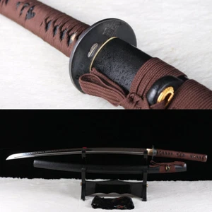 Clay tempered T10 steel japanese Katana full tang samurai sword Battle ready. - Picture 1 of 12