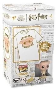 FUNKO POCKET POP & TEE: Harry Potter- Dobby- L(KD) Youth L, Vinyl Figure New - Picture 1 of 4