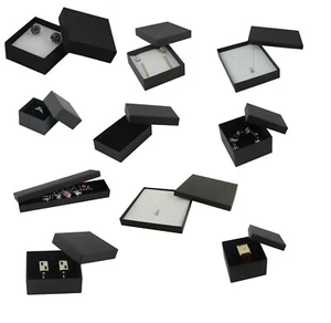 Black Vibrant Series Earring Ring Bracelet Watch Necklace Jewellery Collection - Picture 1 of 53