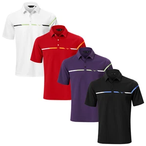 Camisa Polo Mizuno Para Hombres Breath Thermo ST Invierno Cálida Manga Corta Golf - Imagen 1 de 7