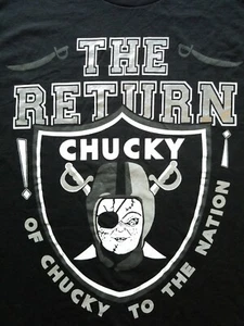 Chucky T-shirt The Return of Chucky To The Nation Mens Large Black - Picture 1 of 5