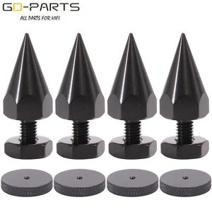 GD-PARTS M6 Ferro Altoparlante Isolamento Spike AMP Studio Monitor Supporto Piedi Cono 46mm - Foto 1 di 6