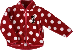Disney Parks Baby Red White Fleece Polka Dot Embroidery Minnie Mouse Jacket 6 MO - Picture 1 of 3