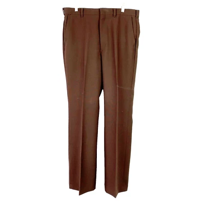 Pantalones de ocio discoteca vintage años 70 Levi's Panatela marrón poliéster para hombre 35x33 Foto 1 de 4