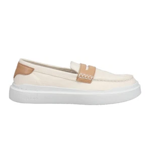 Cole Haan Grandpro Rally Canvas Penny Loafers Womens Beige Flats Casual W23396 - Picture 1 of 5