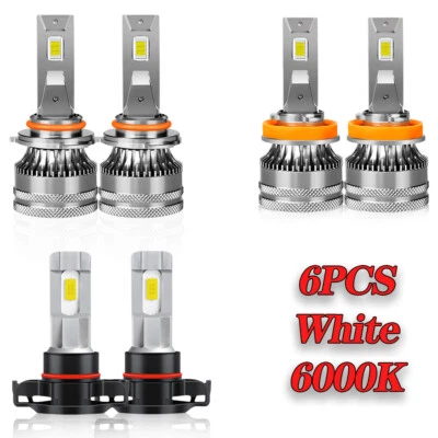 Para Jeep Grand Cherokee 2011 2012 2013 Combo Faros LED Hi/Lo+Luz antiniebla Foto 1 de 4