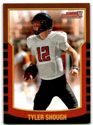 2021 Bowman University 2000 Tyler Shough Texas Tech Red Raiders #2KB-15 - Image 1 of 2