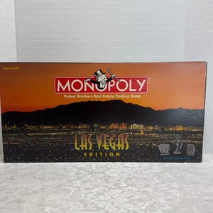 Monopoly Las Vegas Edition 1997 Board Game Hasbro Parker Complete 8 Tokens - Picture 1 of 6