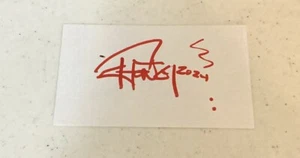 Tarjeta índice boceto 3x5 firmada por Tommy Chong autógrafo cheech and chong - Imagen 1 de 1