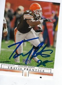 TRAVIS PRENTICE 2001 FIRMADO SUPERIOR CUBIERTA #41 - CLEVELAND BROWNS - Imagen 1 de 1