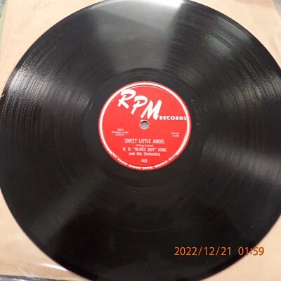 E- 78 10 дюймов BB B. B. King RPM 468 Sweet Little Angel / Bad Luck - Изображение 1 из 4