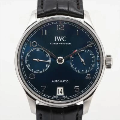 2023 IWC Portugieser 42.3mm 7 Day Power Reserve Blue Dial Box Papers IW500710 - Image 1 of 4