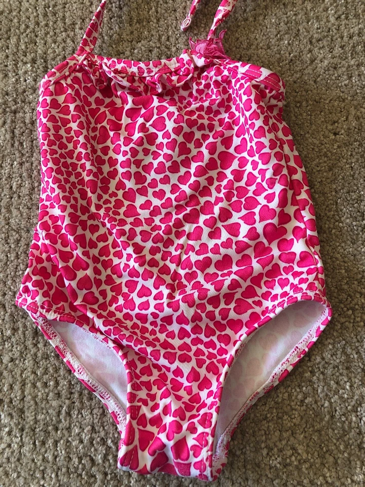 Penelope Mark Swimsuit One Piece Hearts And Love 24 Mos - Image 1 of 4