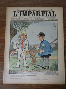 L'IMPARTIAL DE L'EST (genre Le Rire) Mars 1903 ill. Benjamin Rabier LEBEGUE - Picture 1 of 3