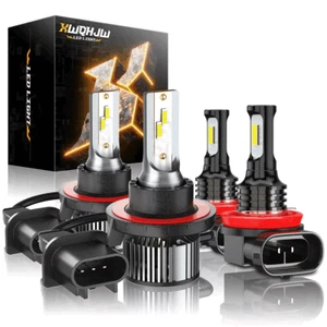 For 2014-2020 Kia Soul LED Headlight High/Low Fog Light Bulbs Combo 9008+H11 - Picture 1 of 21