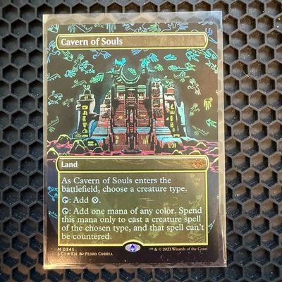 MTG Cavern of Souls (The Lost Caverns of Ixalan-0345) Borderless Foil NM - Image 1 of 2
