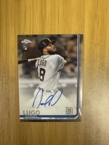 2019 Topps Chrome Dawel Lugo RC Auto RA-DL Tigers - Picture 1 of 2