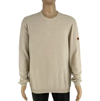 Camel Active Herren Beige Einfarbiger Rundhals Pullover Größe 2XL - Bild 1 von 4