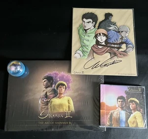 Libro de arte Shenmue 3 Kickstarter de Shenmue, Gachapon, banda sonora de CD, arte firmado - Imagen 1 de 8