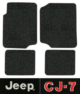 1976-1986 Jeep CJ7 Floor Mats - 4pc - Cutpile - Image 1 of 4