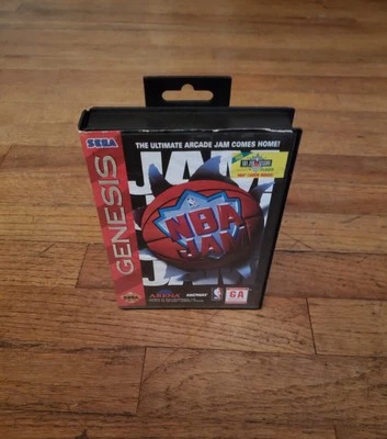 NBA Jam Sega Genesis Complete with Manual and Box CIB tested - Image 1 of 3