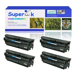 4PK CF361X Cyan Toner For HP 508A LaserJet MFP M577dn M577f M577z M577 M552dn - Afbeelding 1 van 24