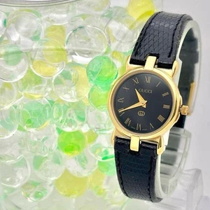 GUCCI 3400L Gold Schwarz Damen Quarz Uhr - Bild 1 von 8