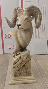 Summit Ram Bust sculpture by artist Joe Slockbower - Picture 1 of 8