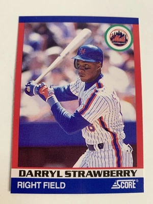 1991 Score 100 Hottest Players Darryl Strawberry Card Number 62 - Image 1 of 3