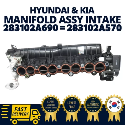 GENUINE OEM Hyundai Kia Manifold Assy Intake Genesis Coupe 283102A690=283102A570 - Image 1 of 4