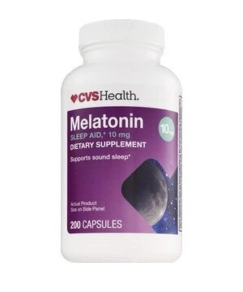Comprimidos de melatonina CVS Health, 10 mg, 200 ct Foto 1 de 1